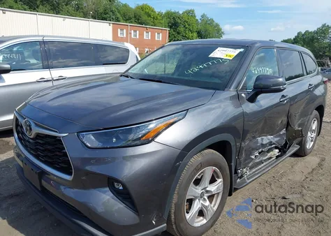 2022 Toyota Highlander Le from USA, damaged, VIN 5TDBZRBH4NS562039